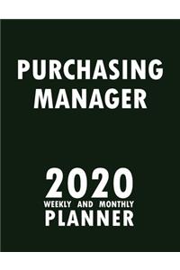 Purchasing Manager 2020 Weekly and Monthly Planner