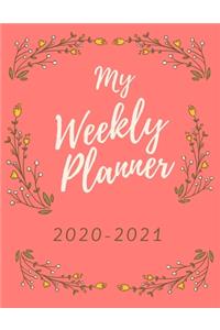 2020-2021 Weekly Planner