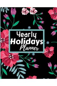 Yearly Holidays Planner