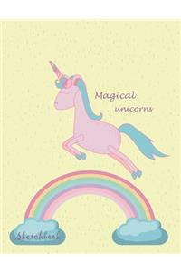 Magical unicokorn sketchbook