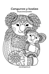 Canguros y koalas libro para colorear para adultos 1