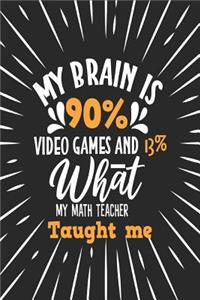 My Brain Is 90% Video Games and 13% What My Math Teacher Taught Me