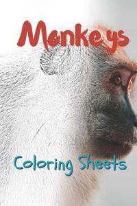Monkey Coloring Sheets