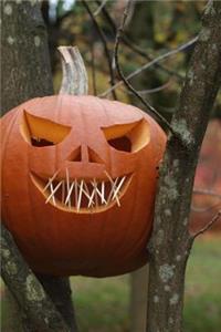 Scary Jack-O'-Lantern in a Tree Halloween Pumpkin Journal