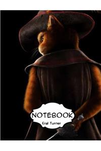 Notebook Journal : Puss: Pocket Notebook Journal Diary, 120 pages, 8.5 x 11 (Dot-Grid,Graph,Lined,Blank Notebook Journal)