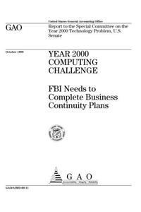 Year 2000 Computing Challenge: FBI Needs to Complete Business Continuity Plans