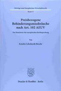 Preisbezogene Behinderungsmissbrauche Nach Art. 102 Aeuv