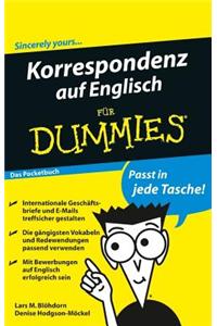 Korrespondenz auf Englisch Fur Dummies das Pocketbuch