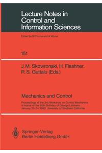 Mechanics and Control