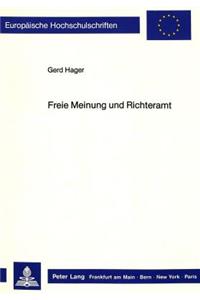 Freie Meinung und Richteramt
