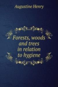 Forests, woods and trees in relation to hygiene