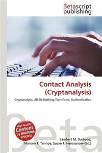 Contact Analysis (Cryptanalysis)