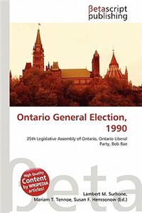 Ontario General Election, 1990