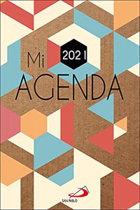 Mi agenda 2021: Cubierta kraft modelo geometrico