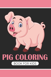 Pig coloring book for kids