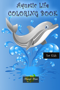 Aquatic Life Coloring Book for Kids