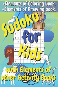 Sudoku for Kids with Elements of other Activity Books