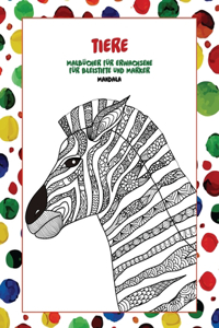 Malbücher für Erwachsene für Bleistifte und Marker - Mandala - Tiere