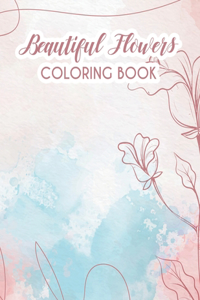 Beautiful Flowers Coloring Book For Adults