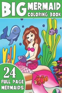 Big Mermaid Coloring Book