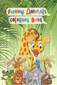 funny animals coloring book