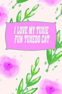 I love my tuxie fun tuxedo cat Gratitude Journal