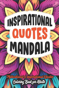 Inspirational Quotes Inspire & Mandala Color