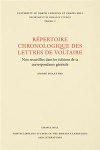 Un Repertoire chronologique de lettres de Voltaire
