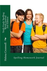 Sixth Grade Spelling Words Journal