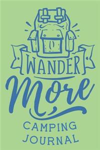 Wander More Camping Journal