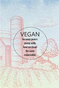 Vegan Because Peace Starts With How We Treat The Most Vulnerable