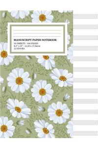 Manuscript Paper Notebook