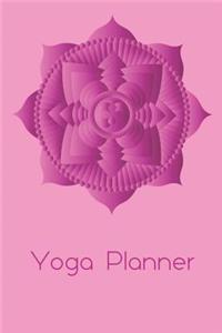 Yoga Class Planner Pink Lotus Mandala