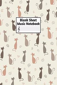 Blank Sheet Music Notebook