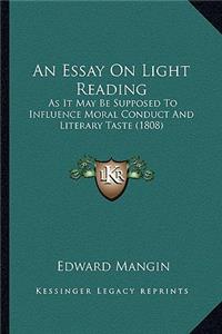 An Essay On Light Reading