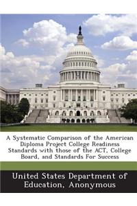Systematic Comparison of the American Diploma Project College Readiness Standards with Those of the ACT, College Board, and Standards for Success