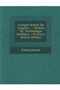 Compte Rendu Du Congres ...