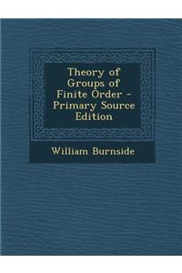 Theory of Groups of Finite Order