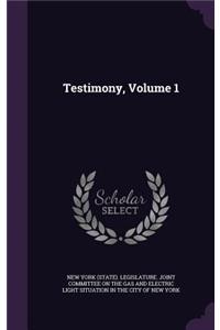 Testimony, Volume 1