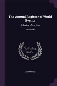 The Annual Register of World Events
