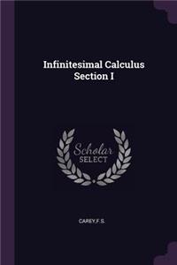 Infinitesimal Calculus Section I