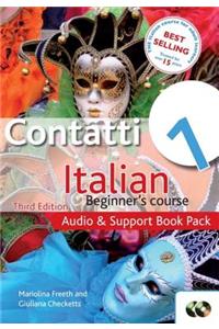 Contatti 1 Italian Beginner's Course 3rd Edition: Audio and Support Book Pack