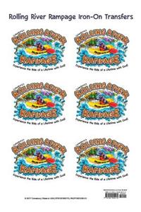 Vacation Bible School Vbs 2018 Rolling River Rampage Iron-on Transfers: Experience the Ride of a Lifetime With God! - Package of 12