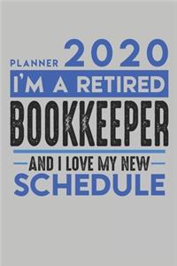 Weekly Planner 2020 - 2021 for retired BOOKKEEPER