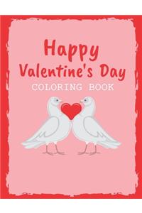 Happy Valentines Day Coloring Book