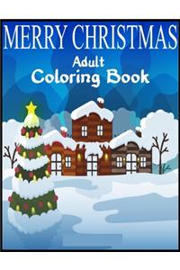 Merry Christmas Adult Coloring Book