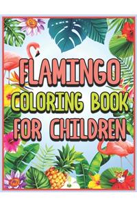 Flamingo Coloring Book for Children