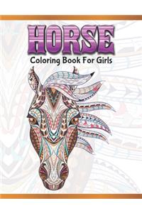 Horse Coloring Book For Girls