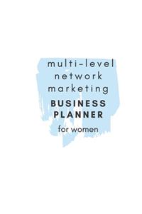 Multi-Level Network Marketing Business Planner for Women