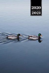 Duck Geese Goose Mallard Duckling Week Planner Weekly Organizer Calendar 2020 / 2021 - Two Friends